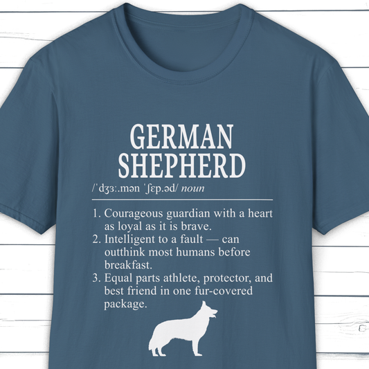 German Shepherd Definition T-Shirt – Dictionary Dogs Collection