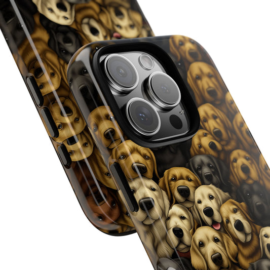 Retriever Pack Phone Case - Golden & Labrador Dog Lover Gift