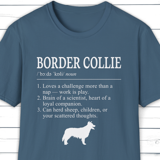 Border Collie Definition T-Shirt Dictionary Dogs Collection
