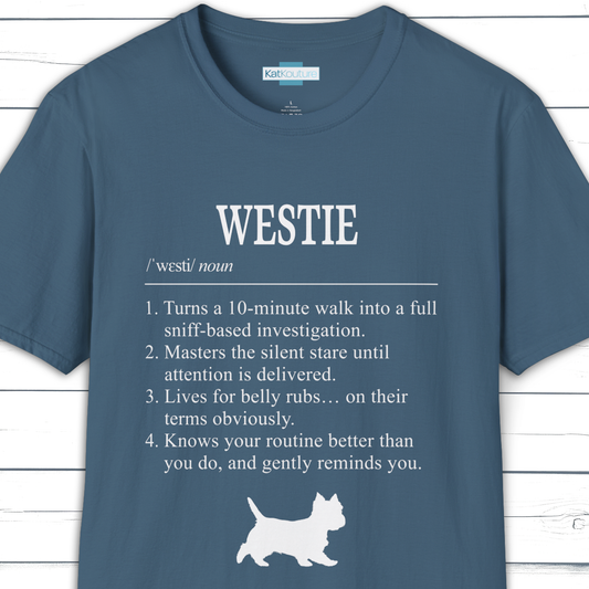 Westie Definition T-Shirt Dictionary Dogs Collection