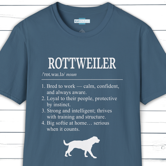 Rottweiler Definition T-Shirt Dictionary Dogs Collection