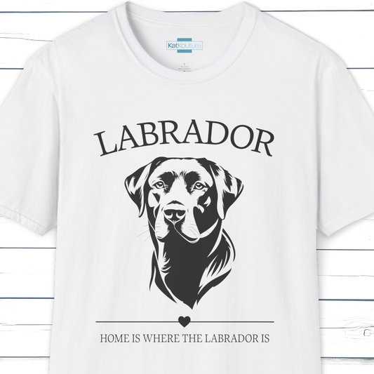 Labrador T-Shirt – Home Is Where The Labrador Is