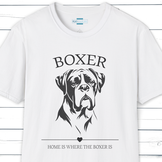 Boxer T-Shirt – Home Is Where The Boxer Is
