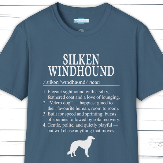 Silken Windhound Definition T-Shirt Dictionary Dogs Collection