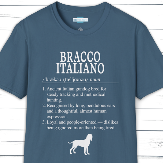 Bracco Italiano Definition T-Shirt Dictionary Dogs Collection