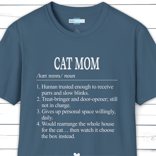 Cat Mom Dictionary Definition T-Shirt