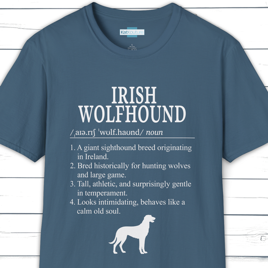 Irish Wolfhound Definition T-Shirt Dictionary Dogs Collection