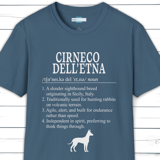 Cirneco dell'Etna Definition T-Shirt Dictionary Dogs Collection