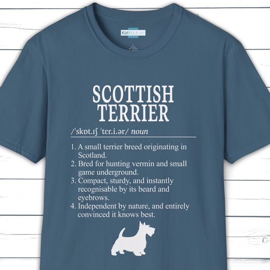 Scottish Terrier Definition T-Shirt Dictionary Dogs Collection