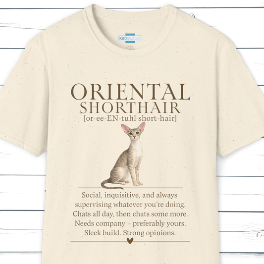 Oriental Shorthair Definition T-Shirt – Cat Chronicles