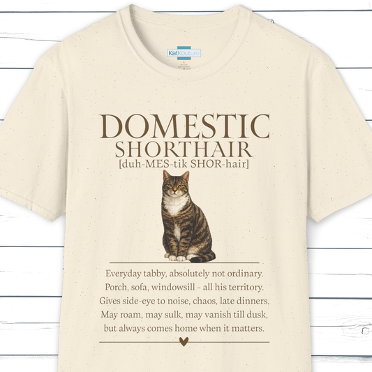 Domestic Shorthair Definition T-Shirt - Cat Chronicles