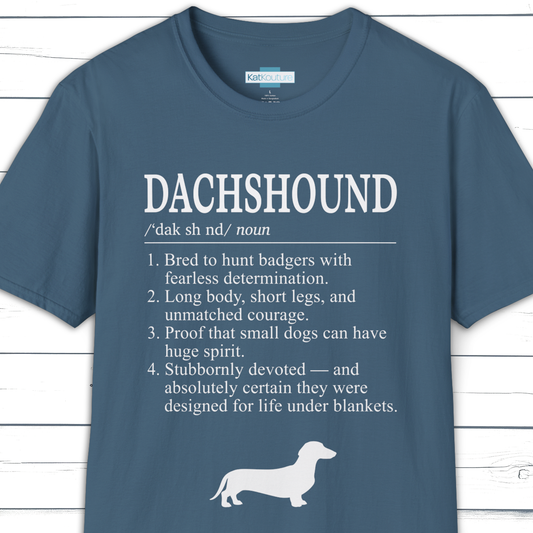 Dachshund Definition T-Shirt Dictionary Dogs Collection