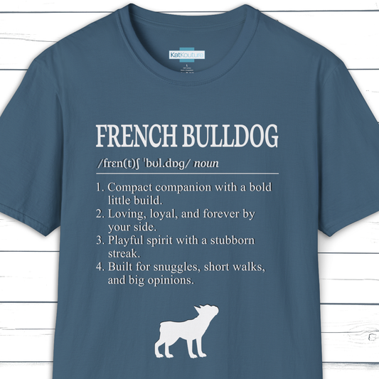 French Bulldog Definition T-Shirt Dictionary Dogs Collection