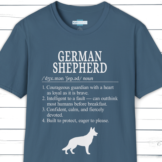 German Shepherd Definition T-Shirt – Dictionary Dogs Collection