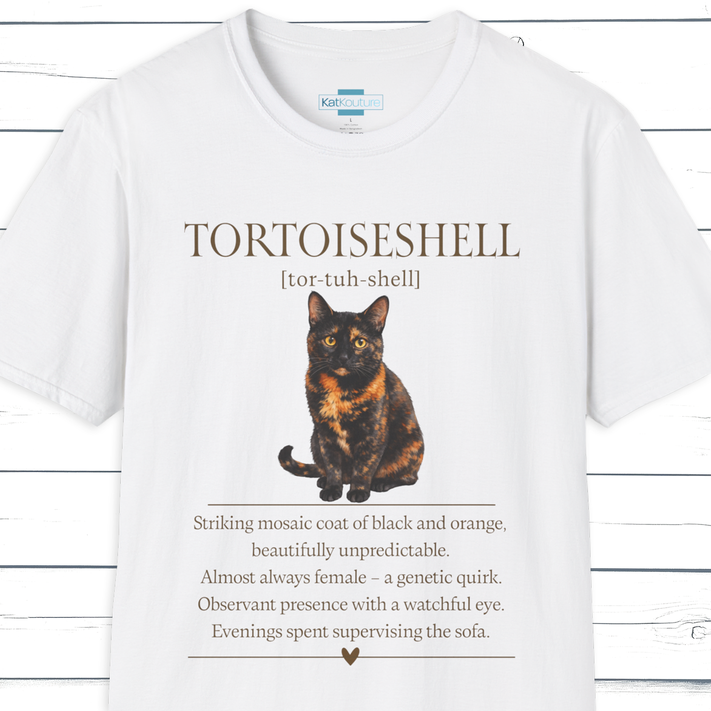 Tortoiseshell Cat Definition T-Shirt – Cat Chronicles