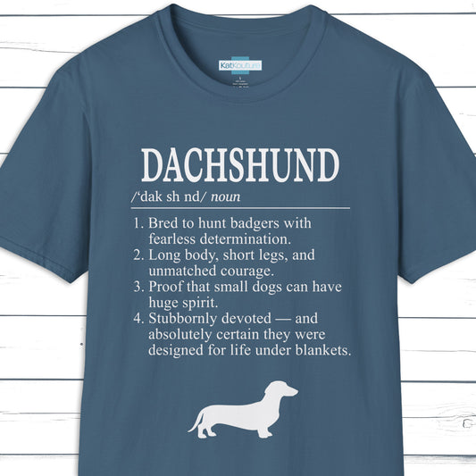 Dachshund Definition T-Shirt Dictionary Dogs Collection