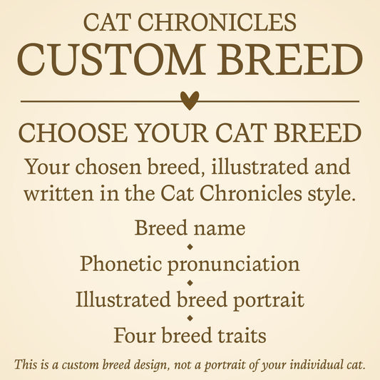 Custom Cat Chronicles Breed Definition T-Shirt