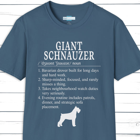 Giant Schnauzer Definition T-Shirt Dictionary Dogs Collection