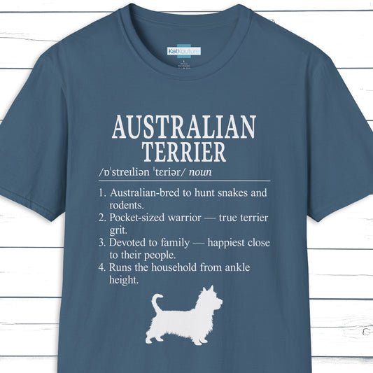 Australian Terrier Definition T-Shirt Dictionary Dogs Collection