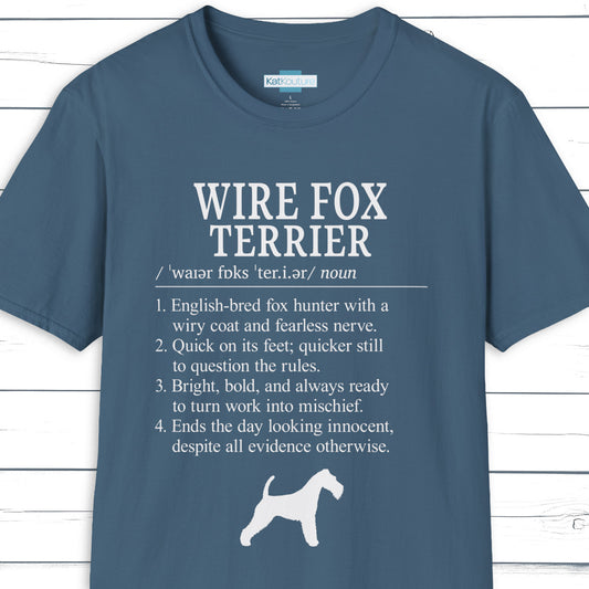 Wire Fox Terrier Definition T-Shirt Dictionary Dogs Collection