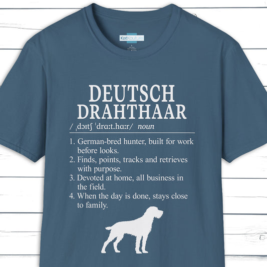 Deutsch Drahthaar Definition T-Shirt Dictionary Dogs Collection