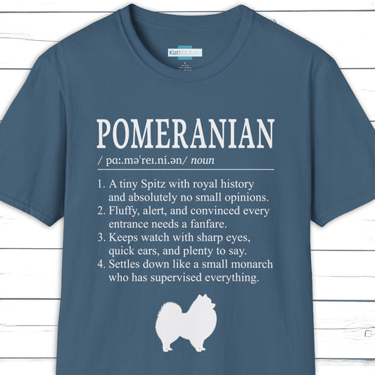 Pomeranian Definition T-Shirt Dictionary Dogs Collection
