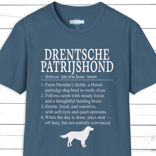 Drentsche Patrijshond Definition T-Shirt Dictionary Dogs Collection