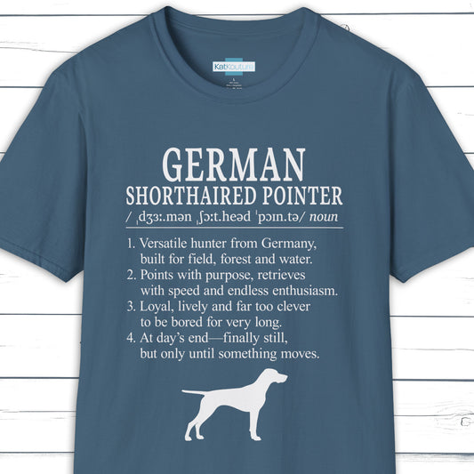 German Shorthaired Pointer Definition T-Shirt Dictionary Dogs Collection