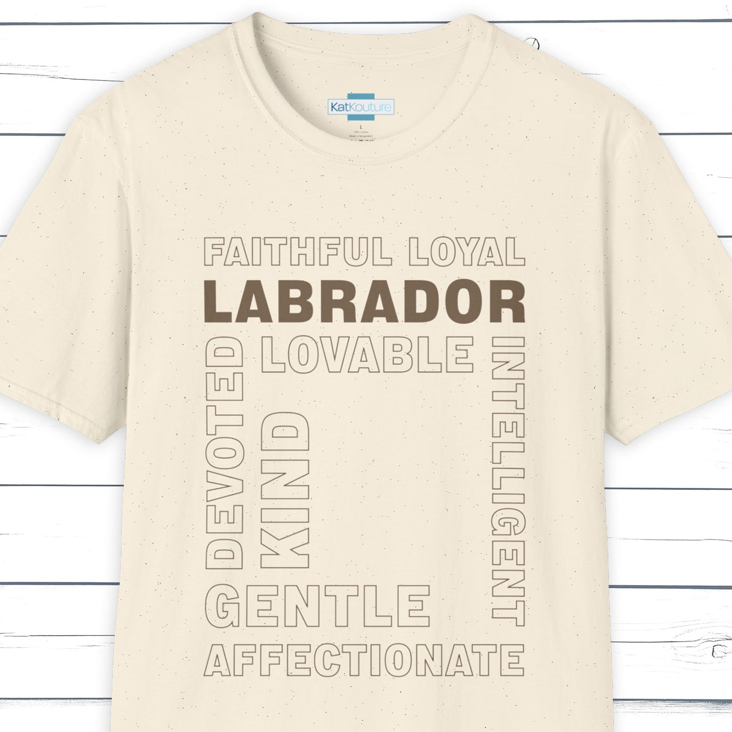 Labrador Typography T-Shirt – Type Dogs Collection