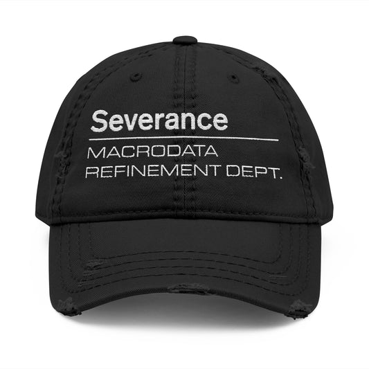 Embroidered Distressed Hat - SEVERANCE TV Series Cap Apple TV Show Vintage Baseball Hat