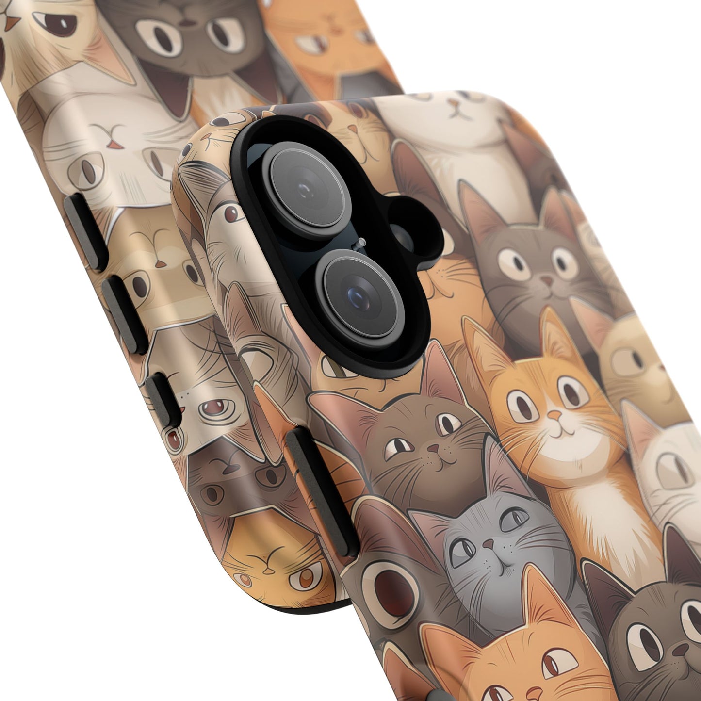 Feline Harmony - A Tapestry of Cats - Phone Case
