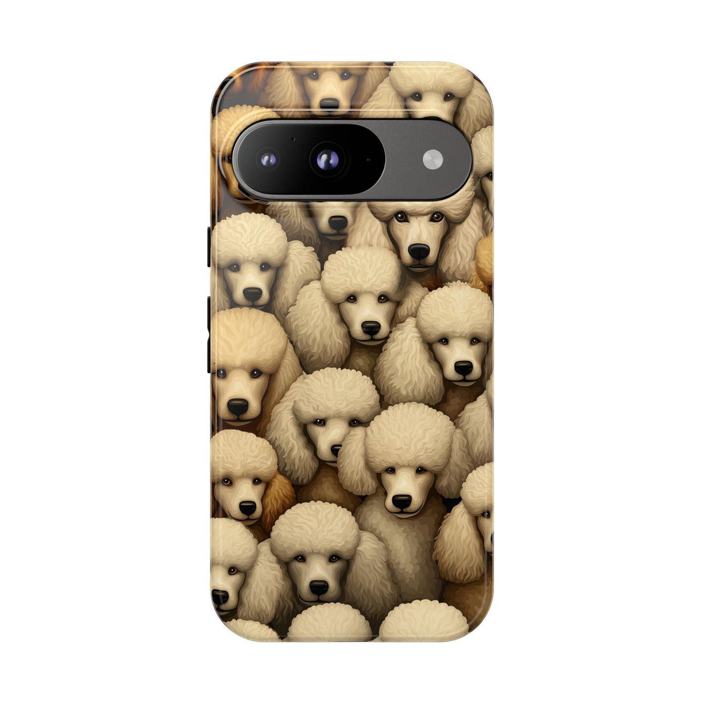 Poodle iPhone Case Cream & Apricot Poodles Dog Phone Case