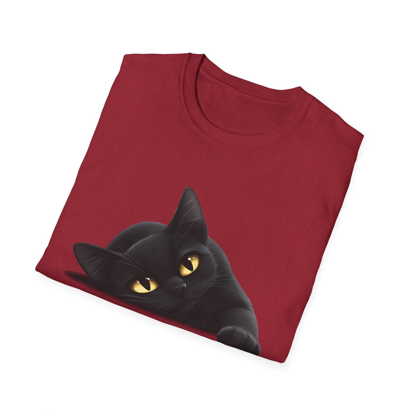 Black Cat Paws and Relax Unisex Softstyle T-Shirt