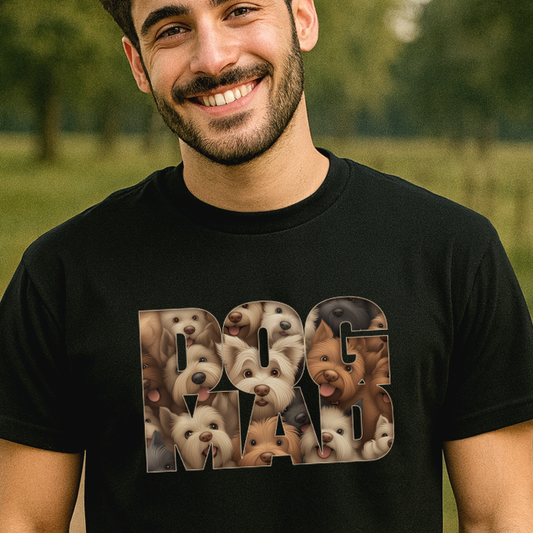 Dog Mad Unisex Softstyle T-Shirt for Dog Lovers