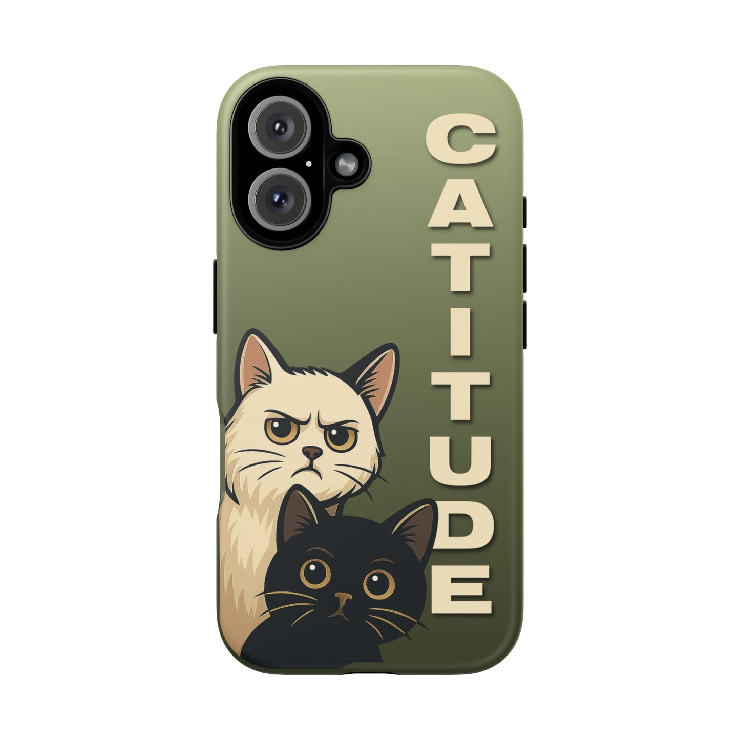 Catitude Angry Cat & Kitten Phone Case