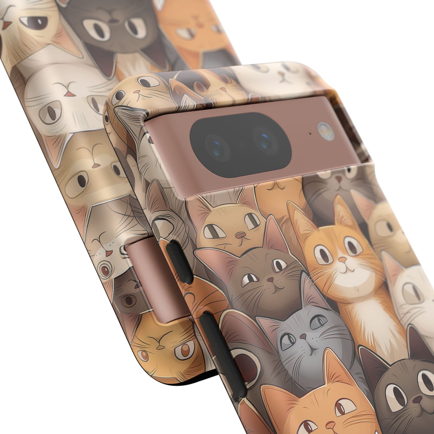 Feline Harmony - A Tapestry of Cats - Phone Case