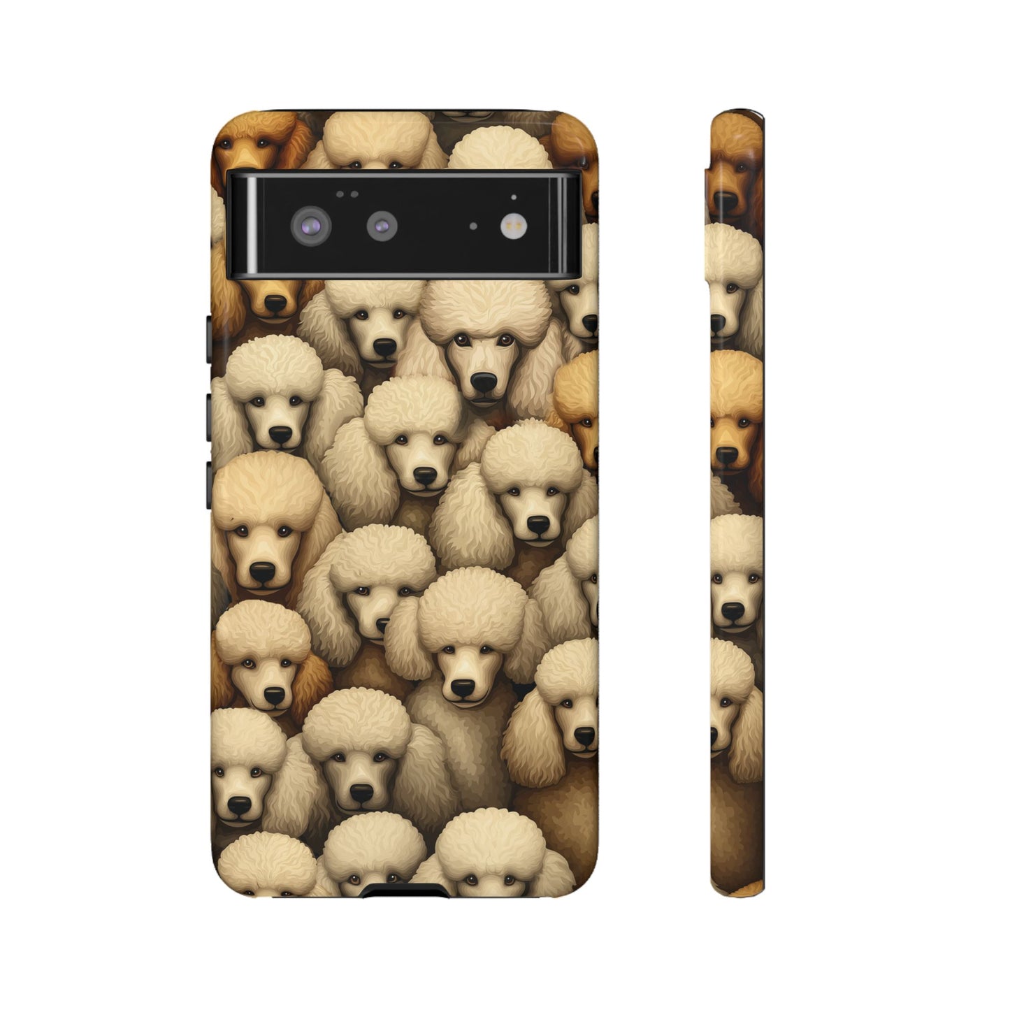 Poodle iPhone Case Cream & Apricot Poodles Dog Phone Case