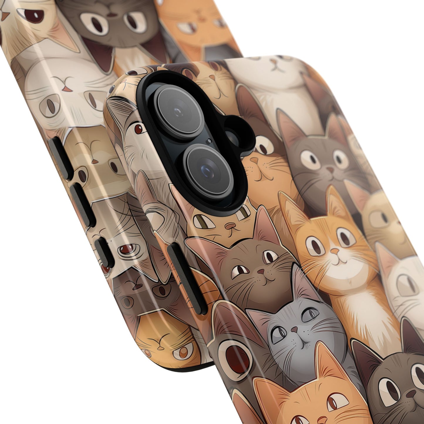 Feline Harmony - A Tapestry of Cats - Phone Case