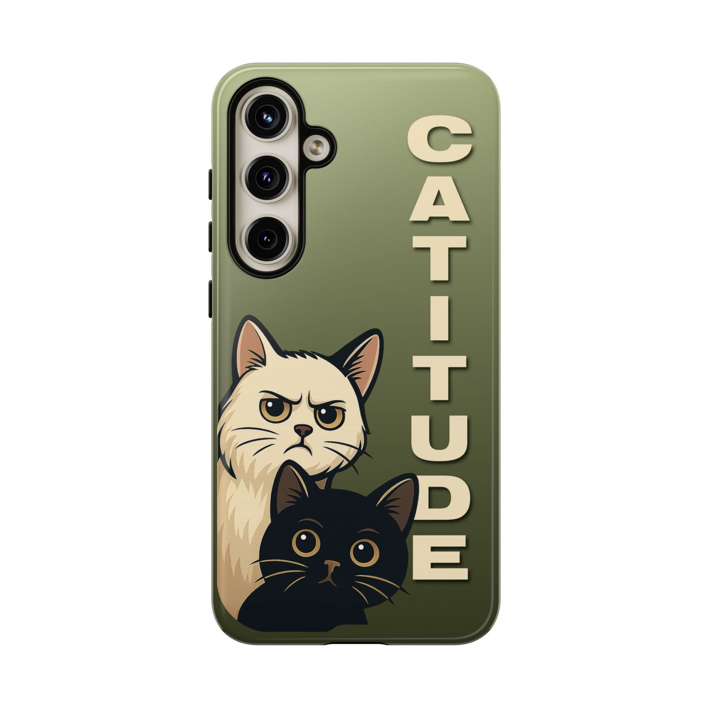 Catitude Angry Cat & Kitten Phone Case