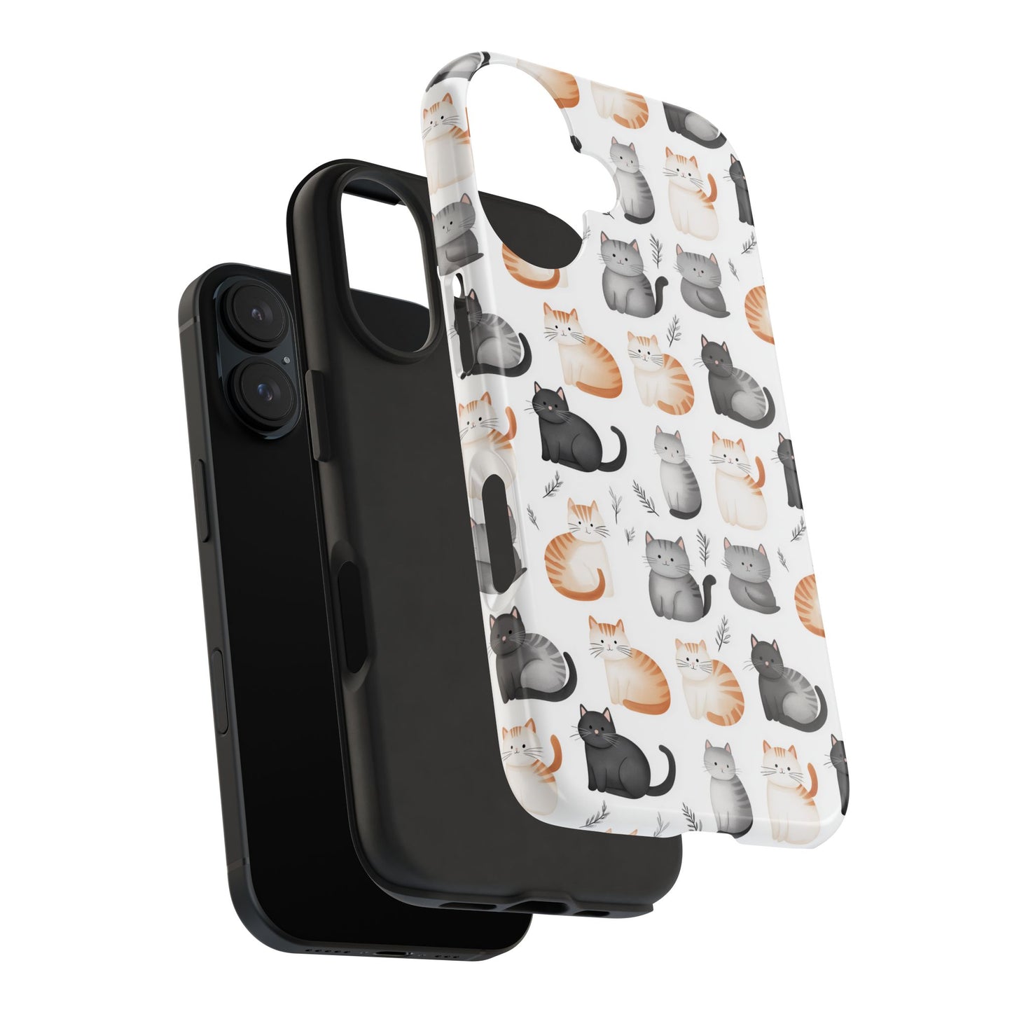 Purrfectly Cute Cat Pattern Case