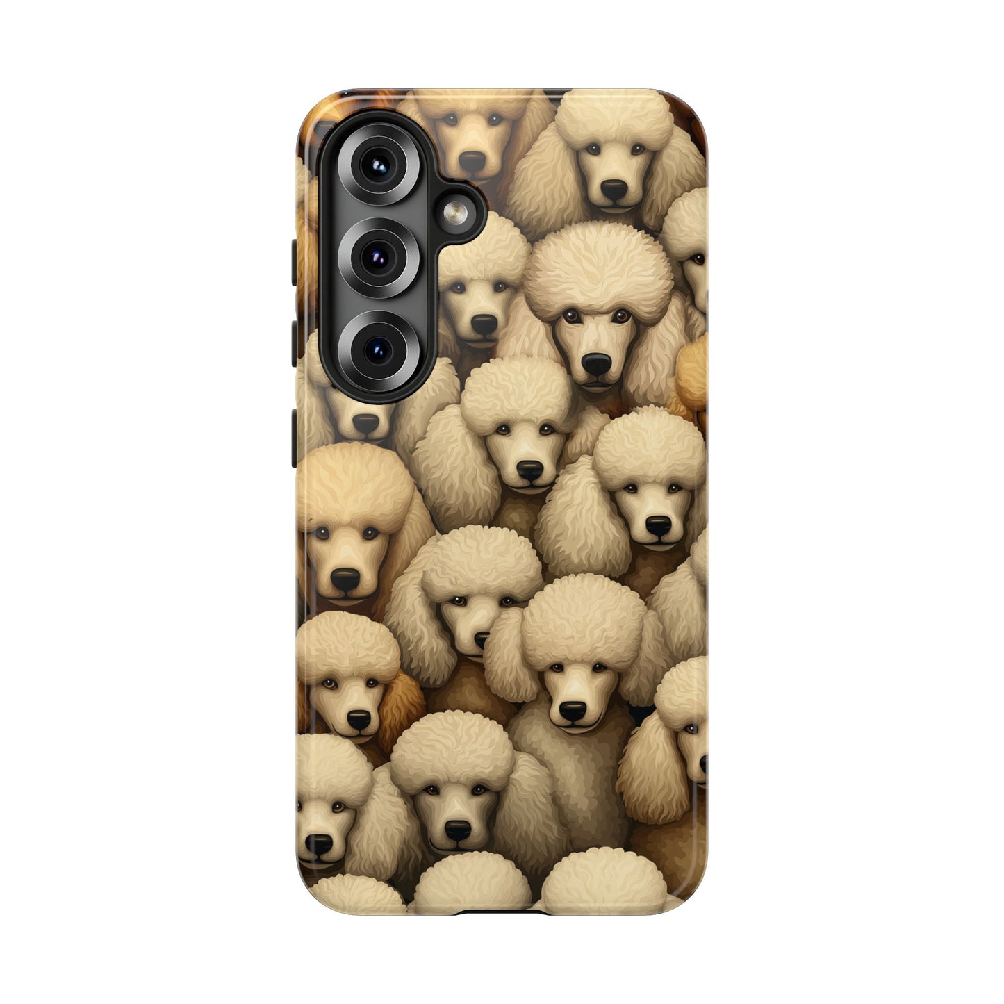 Poodle iPhone Case Cream & Apricot Poodles Dog Phone Case