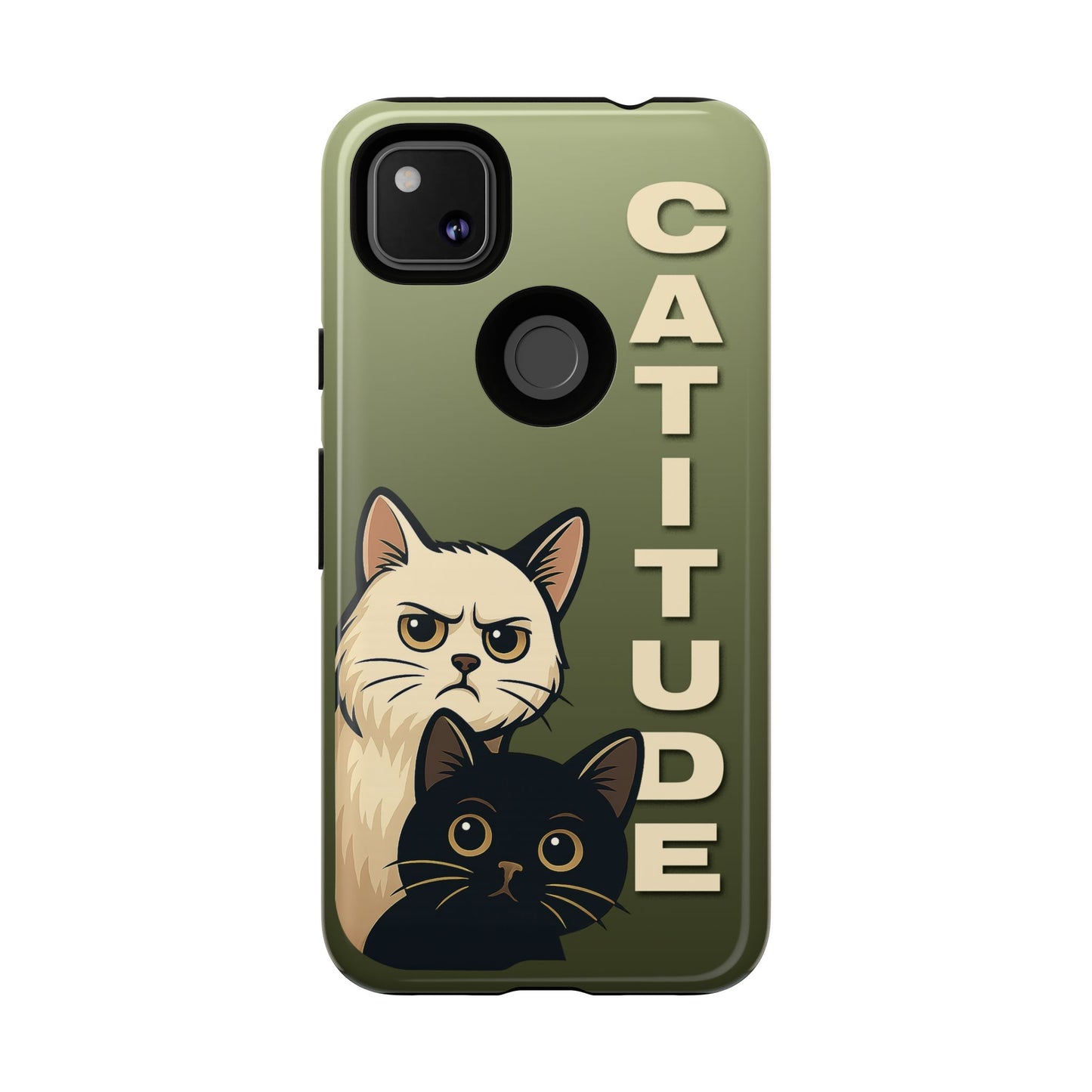 Catitude Angry Cat & Kitten Phone Case