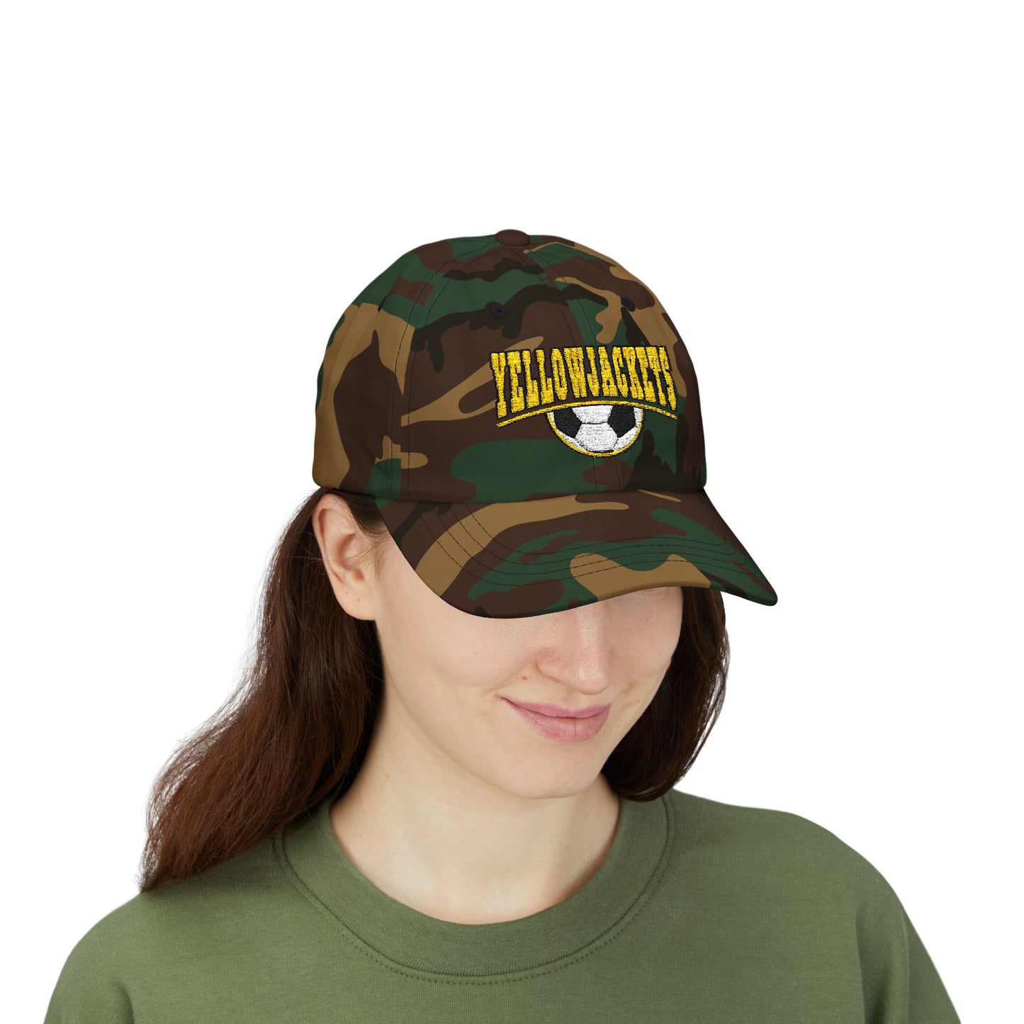 Embroidered Yellowjackets Soccer Hat – Varsity Style Embroidered Cap
