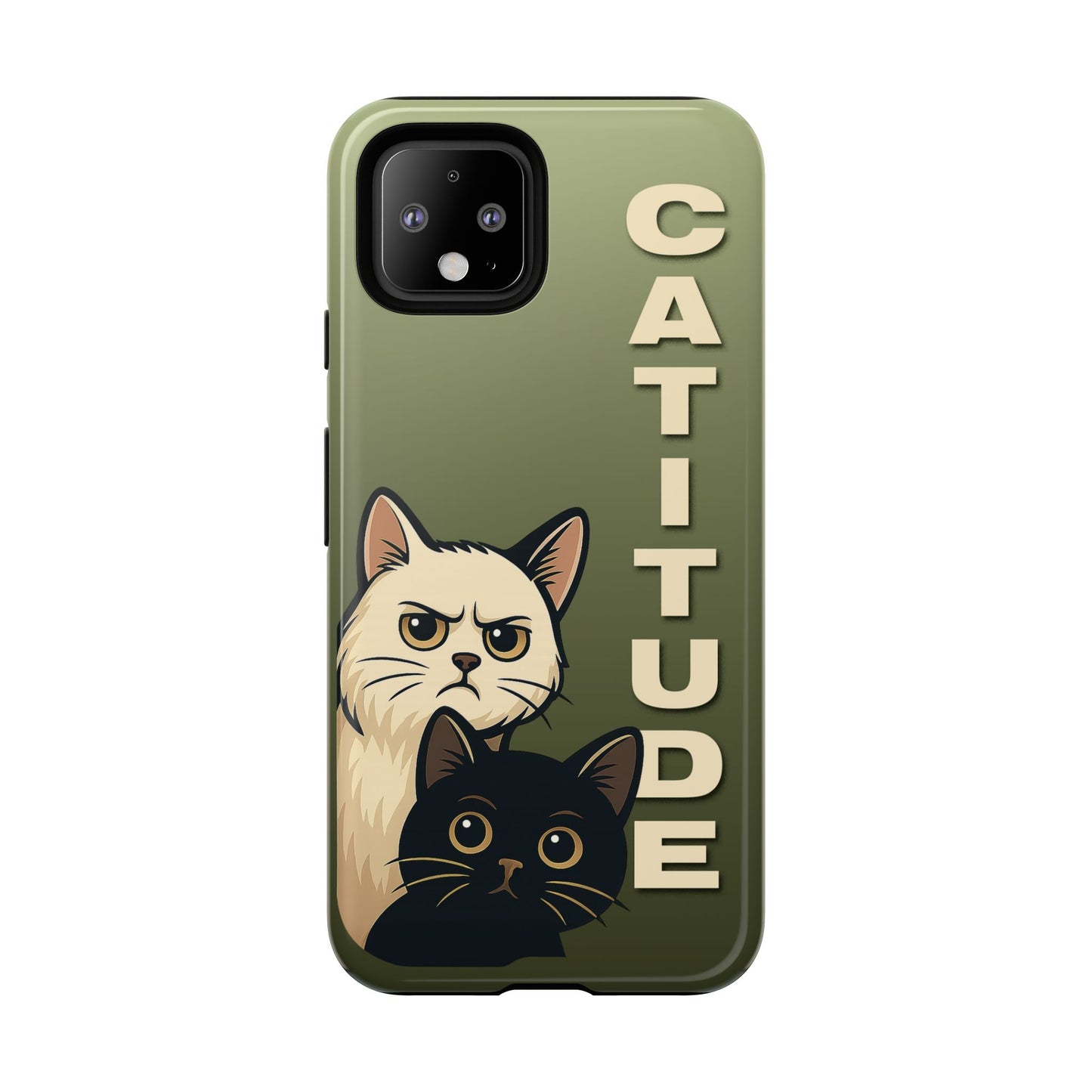 Catitude Angry Cat & Kitten Phone Case
