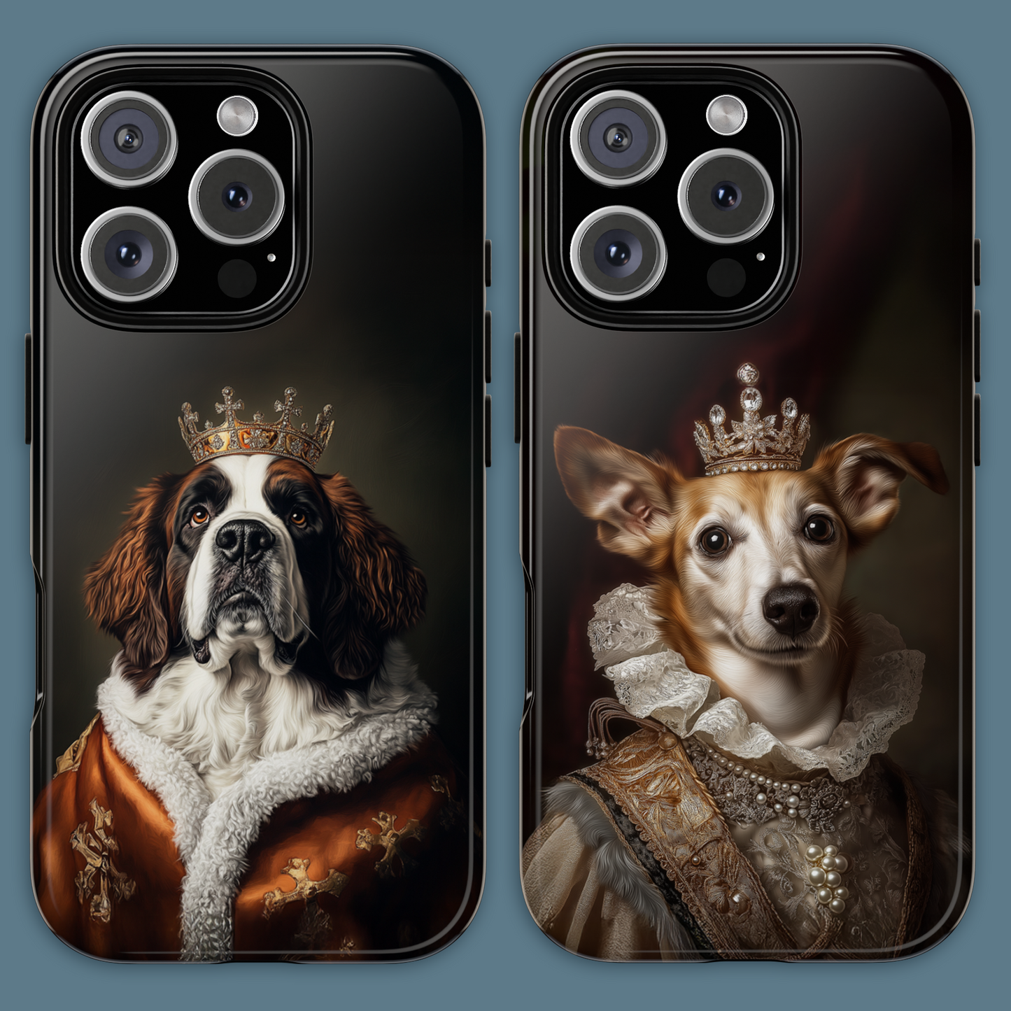 Custom Royal Dog Portrait Phone Case