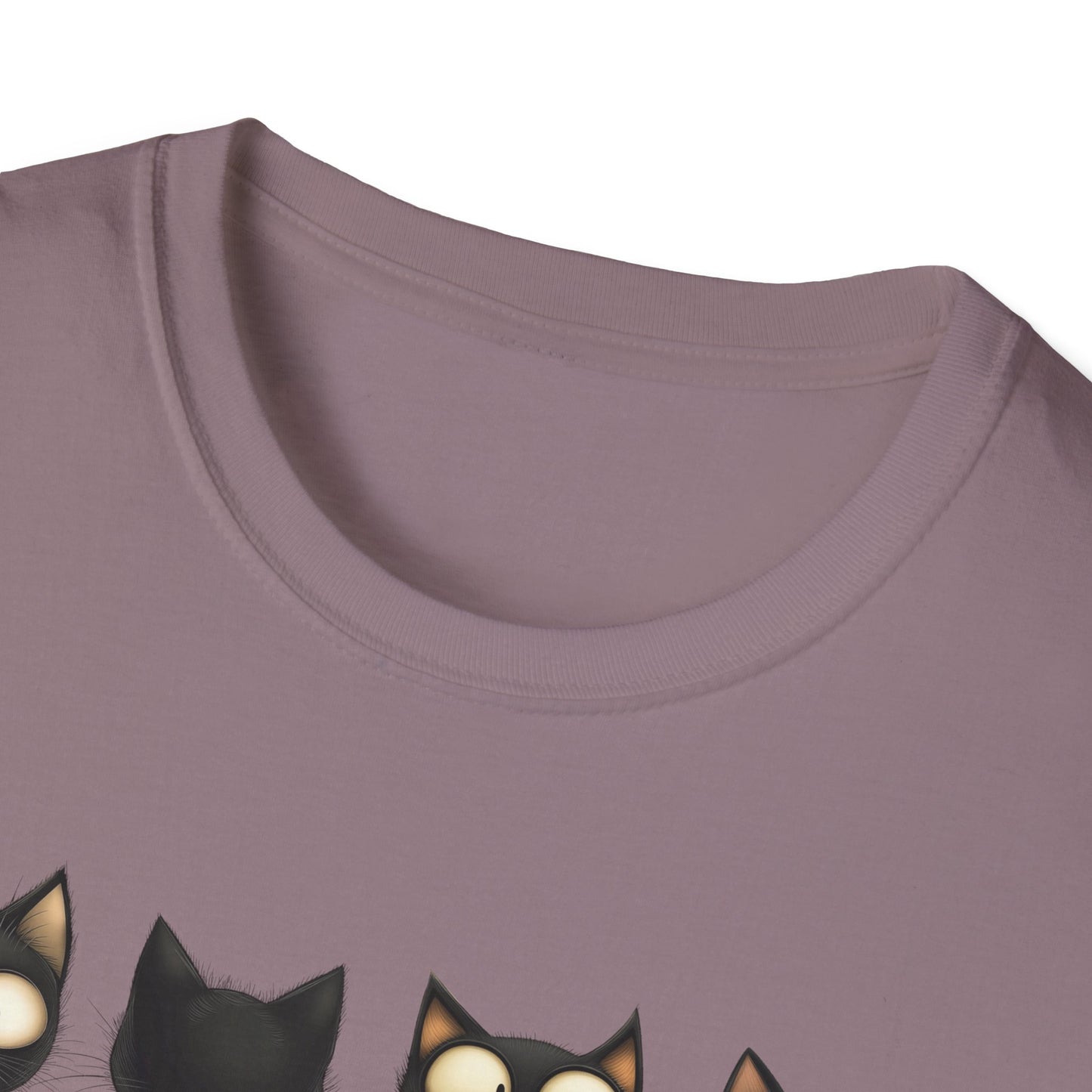 Four Black Cats Funny French Number T Shirt