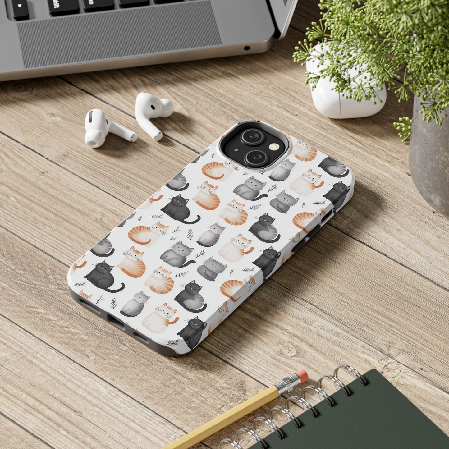 Purrfectly Cute Cat Pattern Case