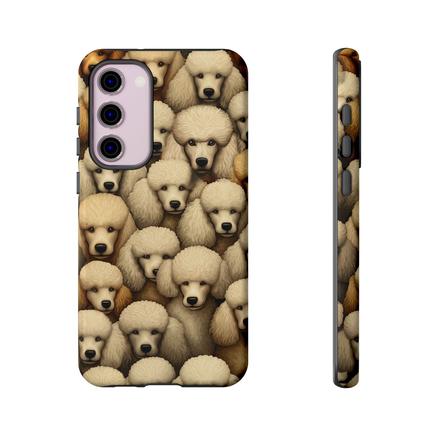 Poodle iPhone Case Cream & Apricot Poodles Dog Phone Case
