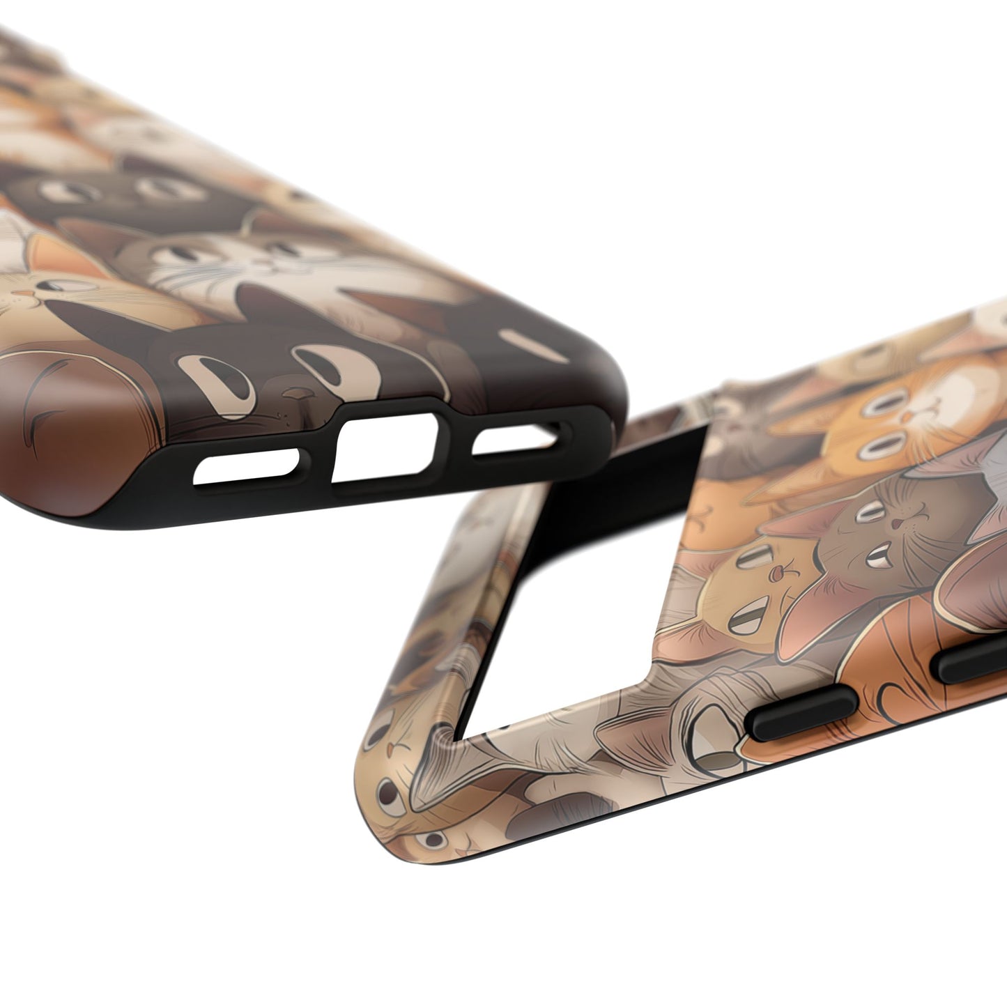 Feline Harmony - A Tapestry of Cats - Phone Case