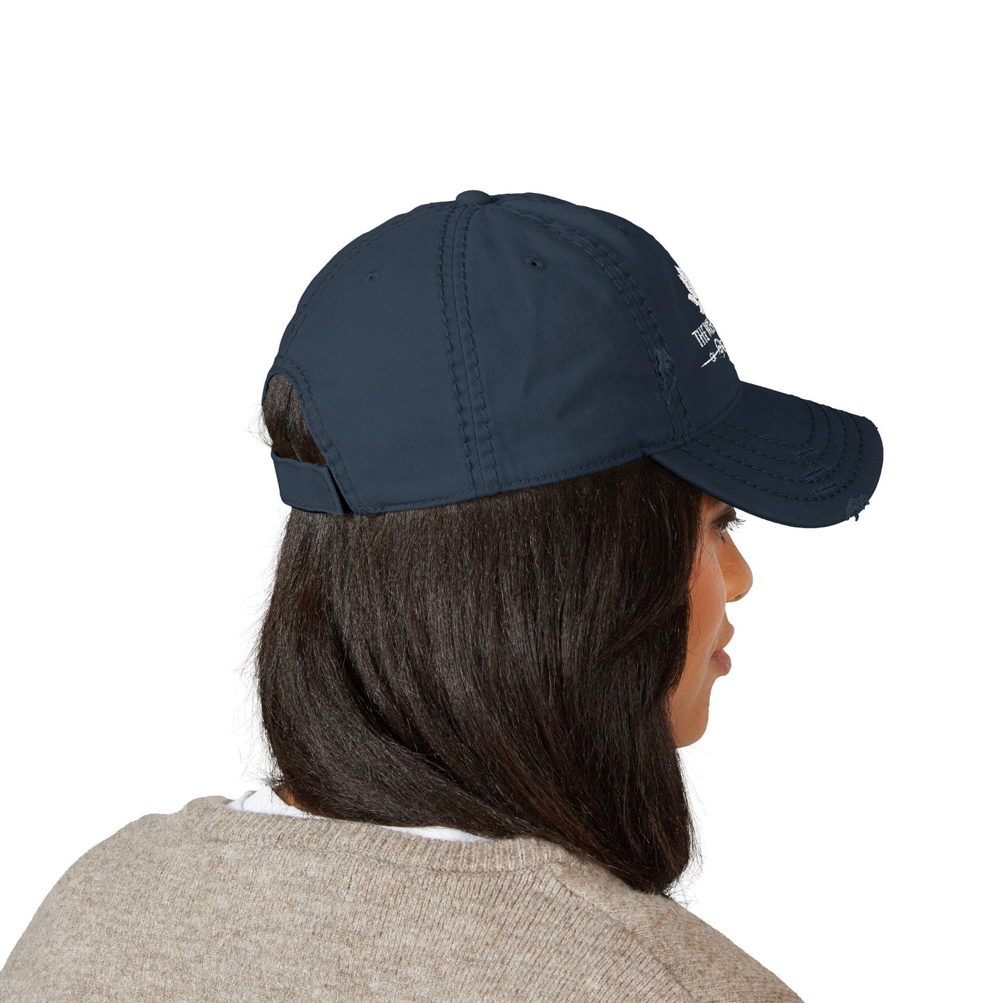 Embroidered Baseball Cap The White Lotus Distressed Beach Resort Apparel